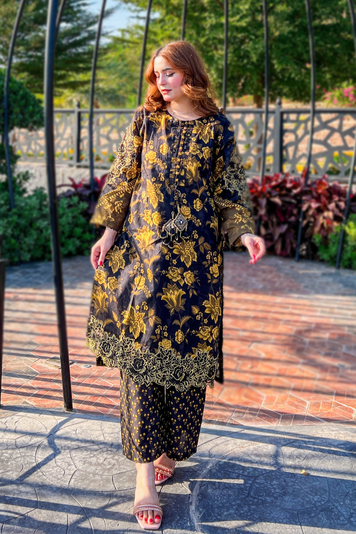 Best Selling - Enya 2Pc Embroidered Dress