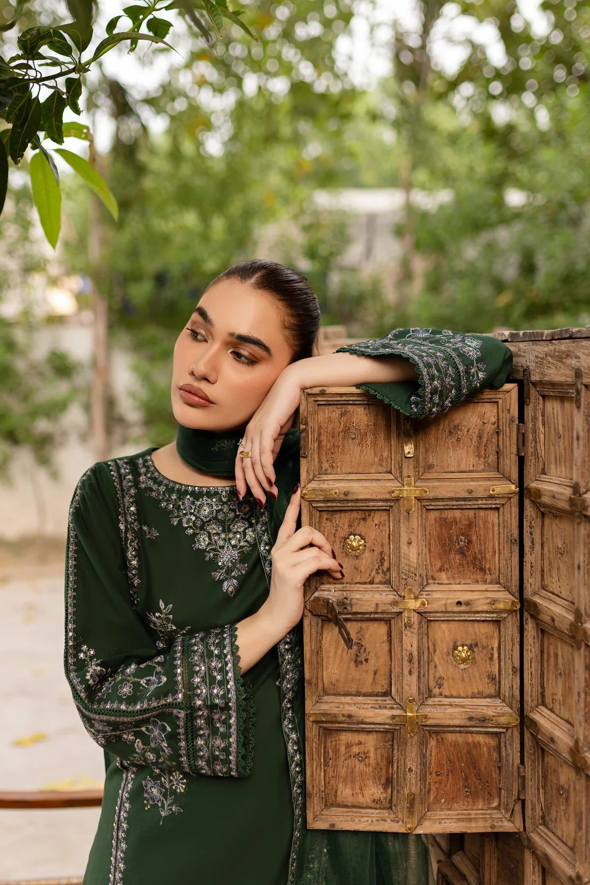 Best Selling - Ever Green 3Pc - Embroidered Dress