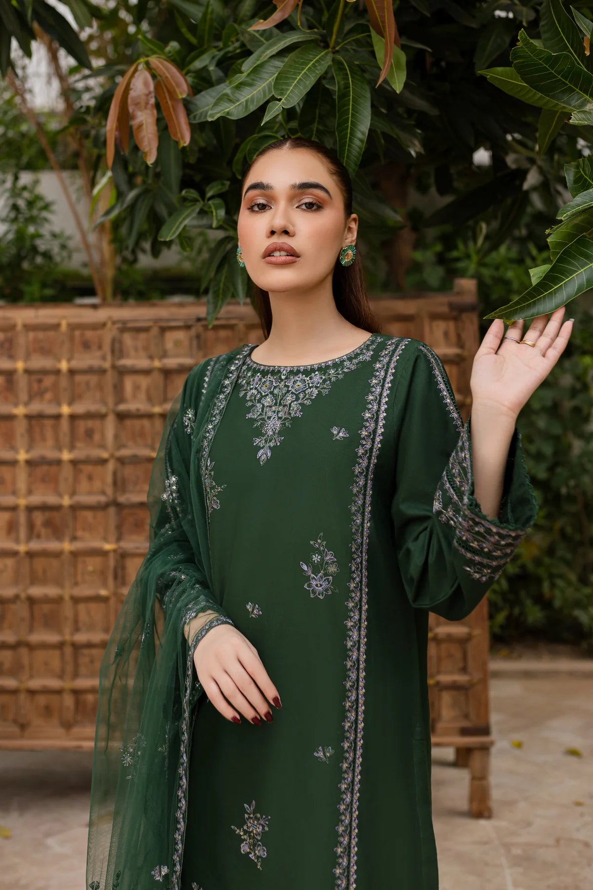 Best Selling - Ever Green 3Pc - Embroidered Dress