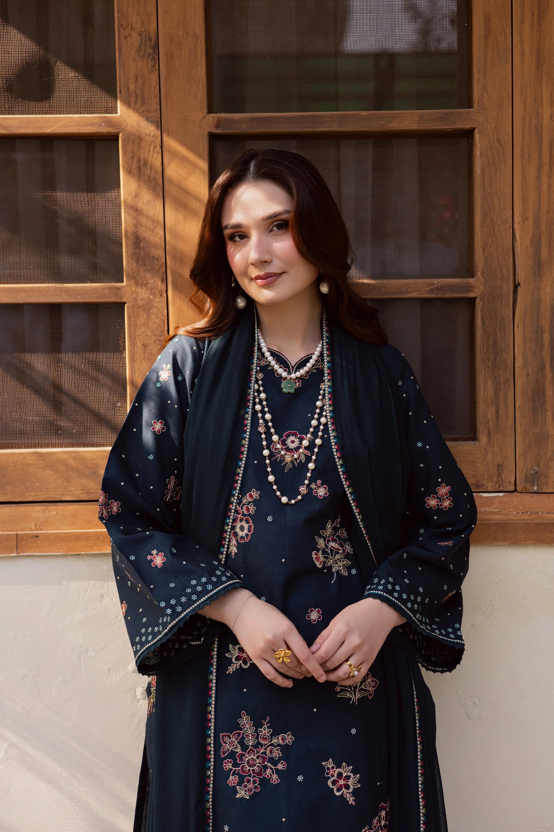 Best Selling - Gold Ocean 3Pc Embroidered Dress