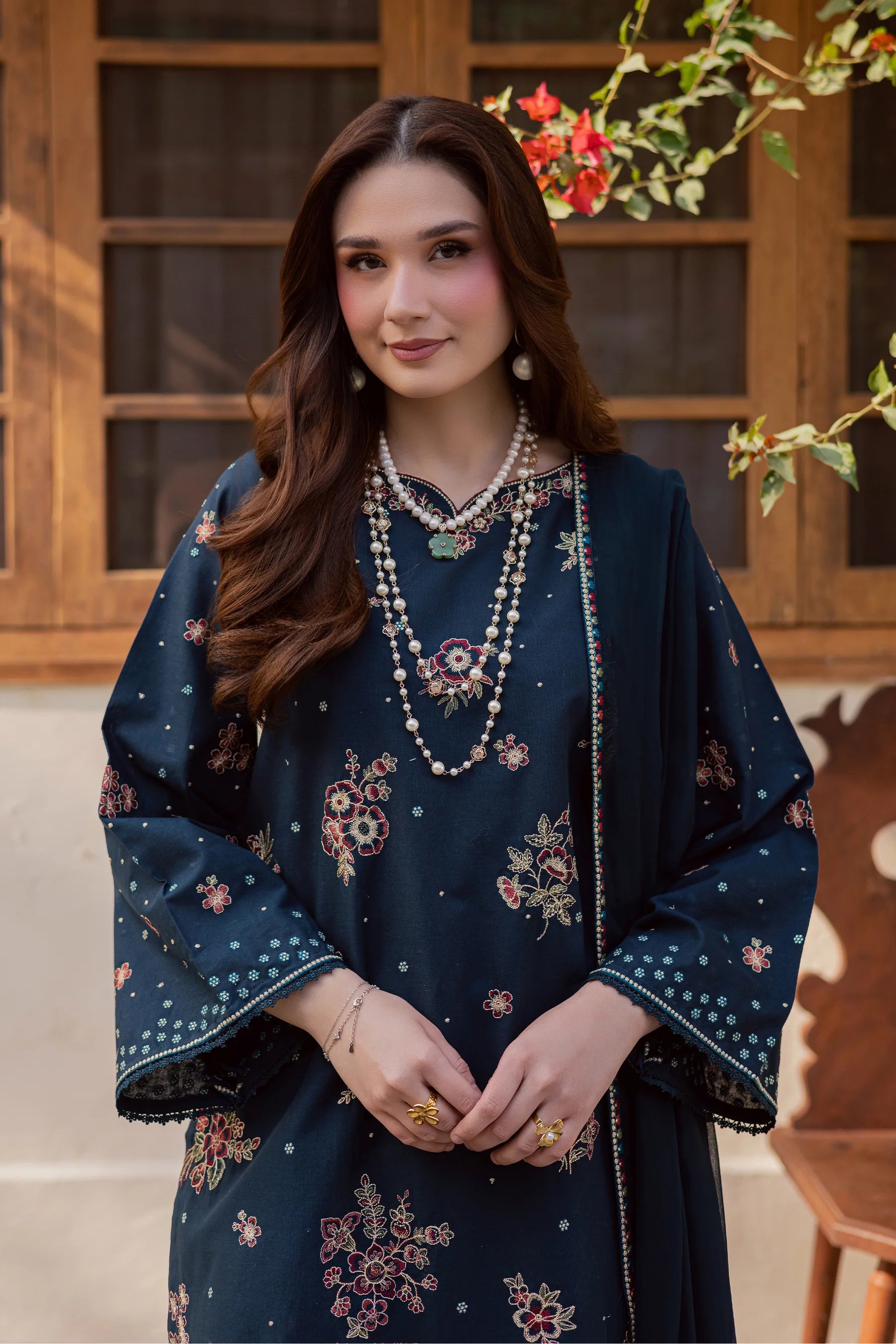 Best Selling - Gold Ocean 3Pc Embroidered Dress