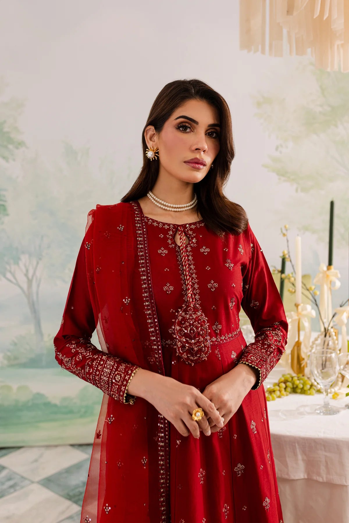 Best Selling - Gullposh 3Pc Embroidered Dress