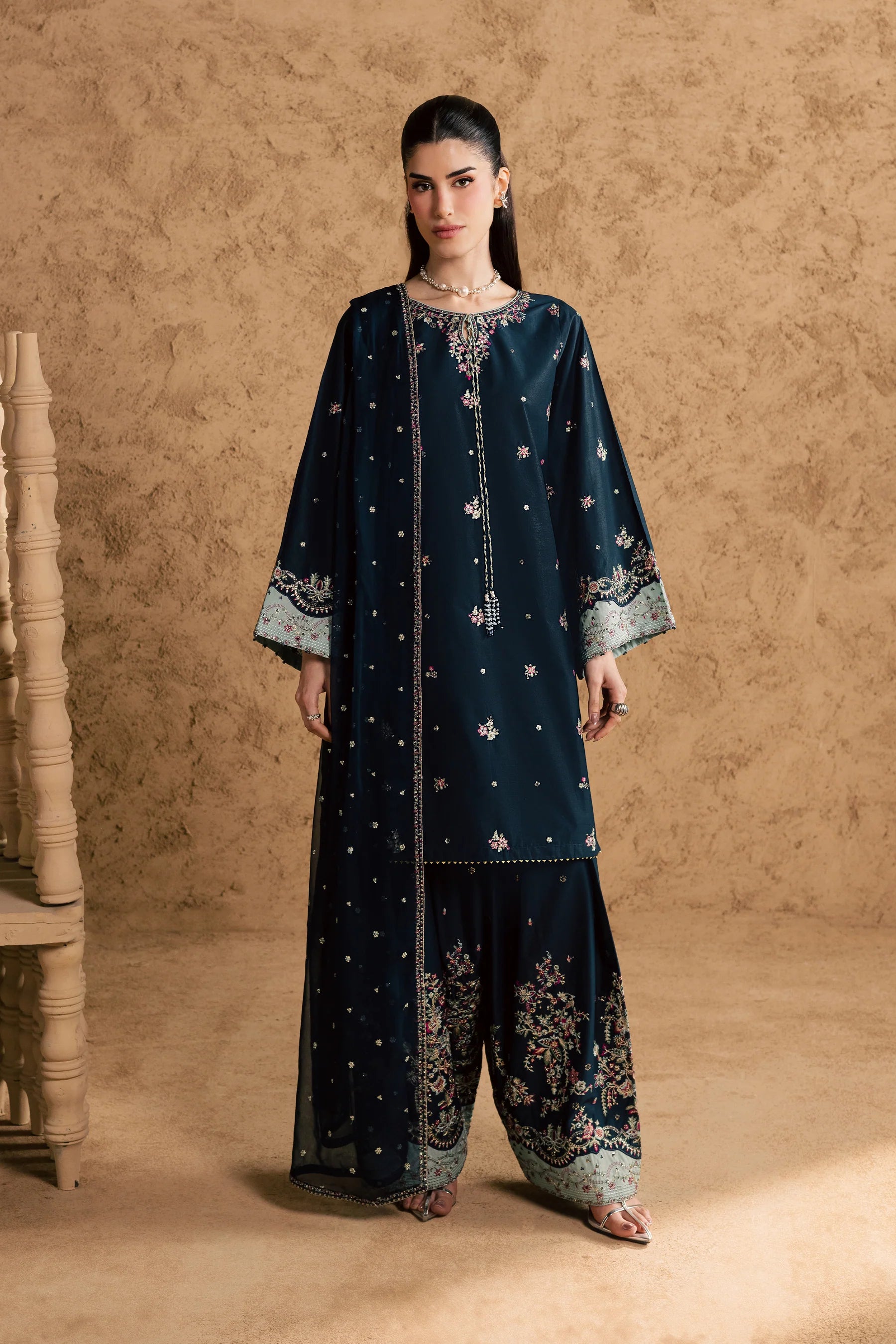 Best Selling - Ice Berry 3Pc Festive Embroidered Pret