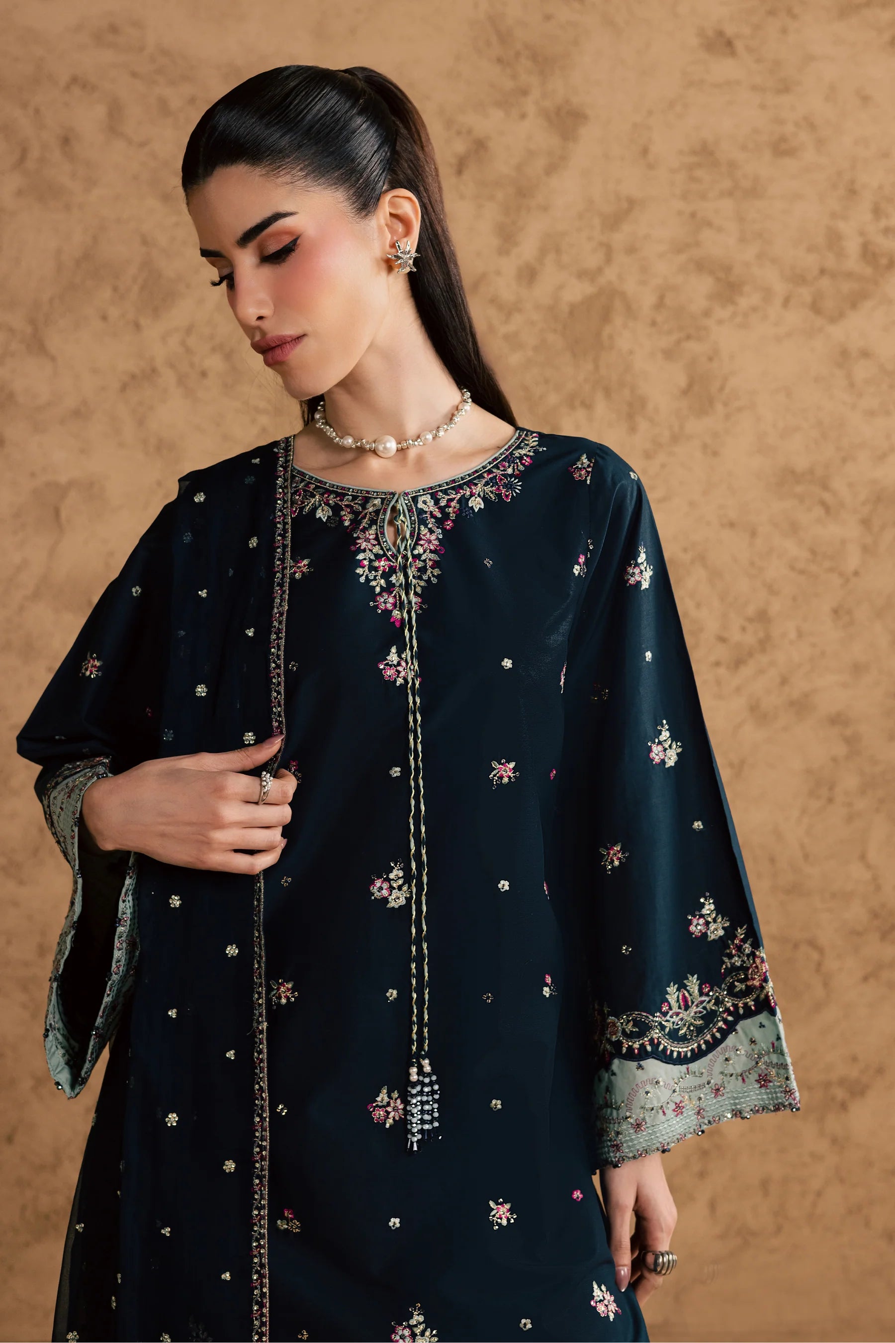 Best Selling - Ice Berry 3Pc Festive Embroidered Pret