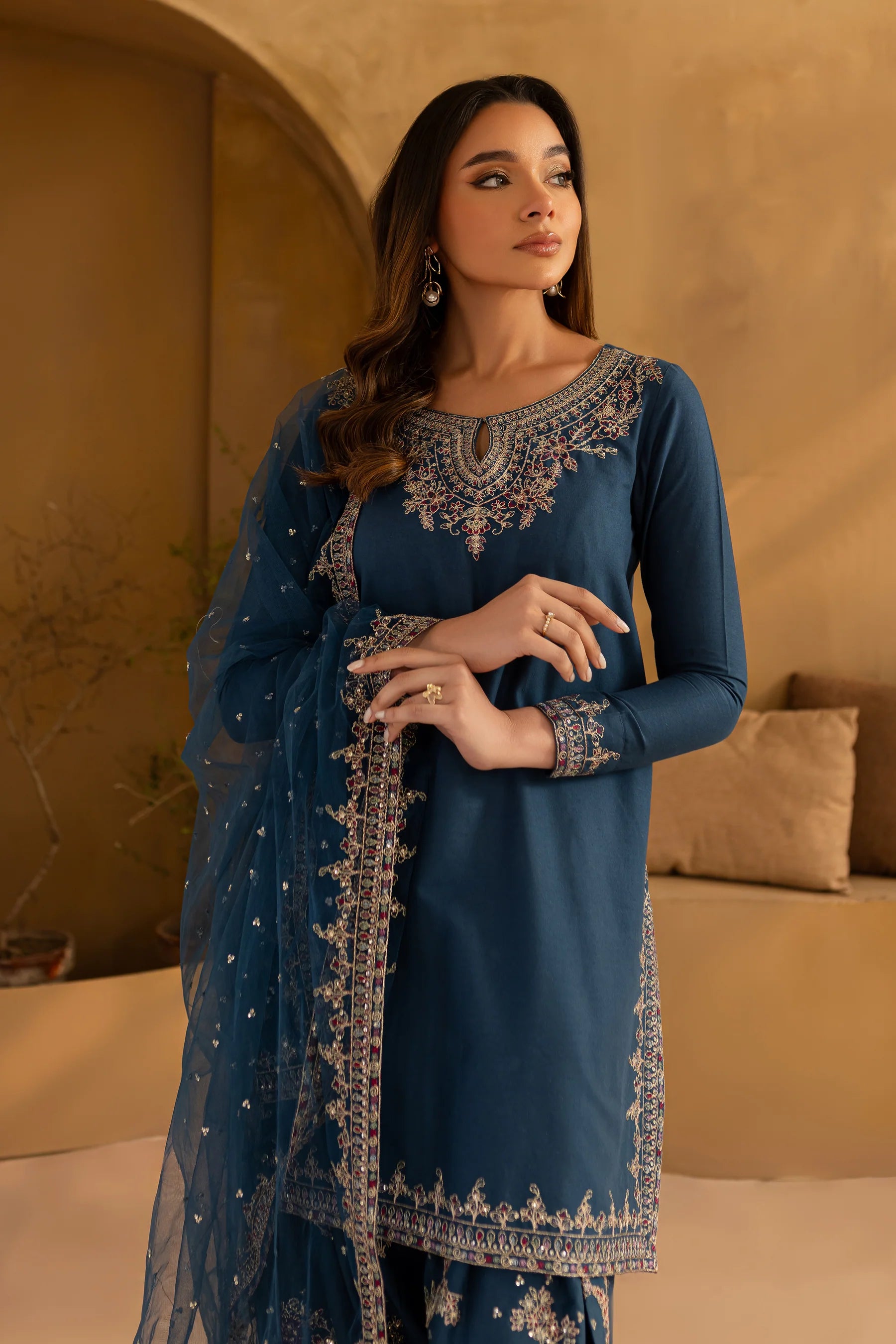 Best Selling - Joey 3Pc Embroidered Dress