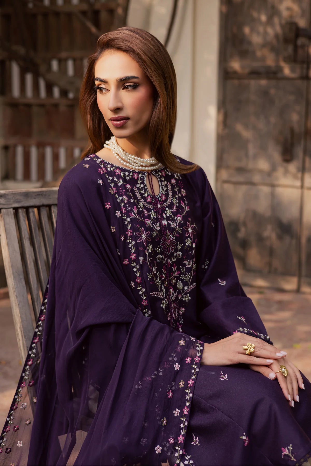 Best Selling - Malam 3Pc Embroidered Festive Dress