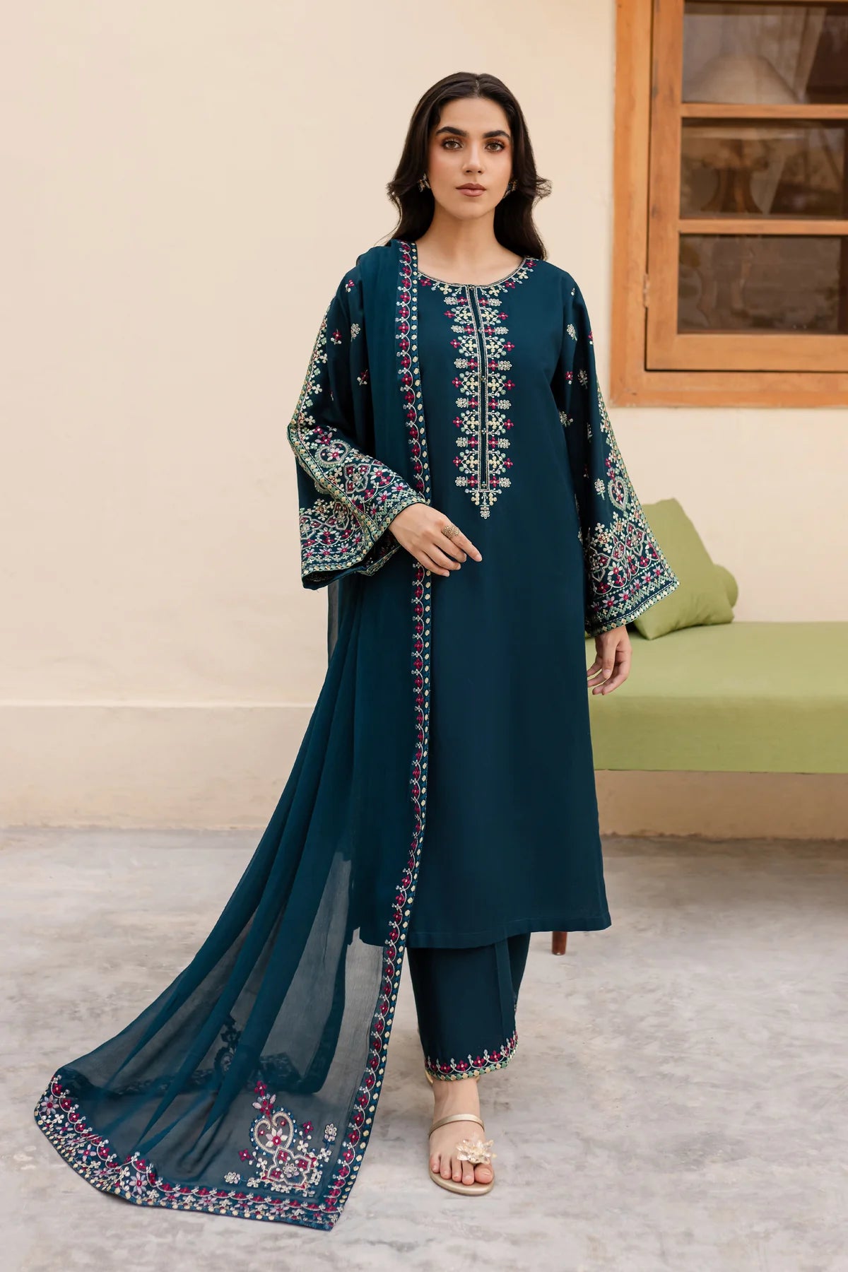 Best Selling - Nihan 3Pc - Embroidered Dress