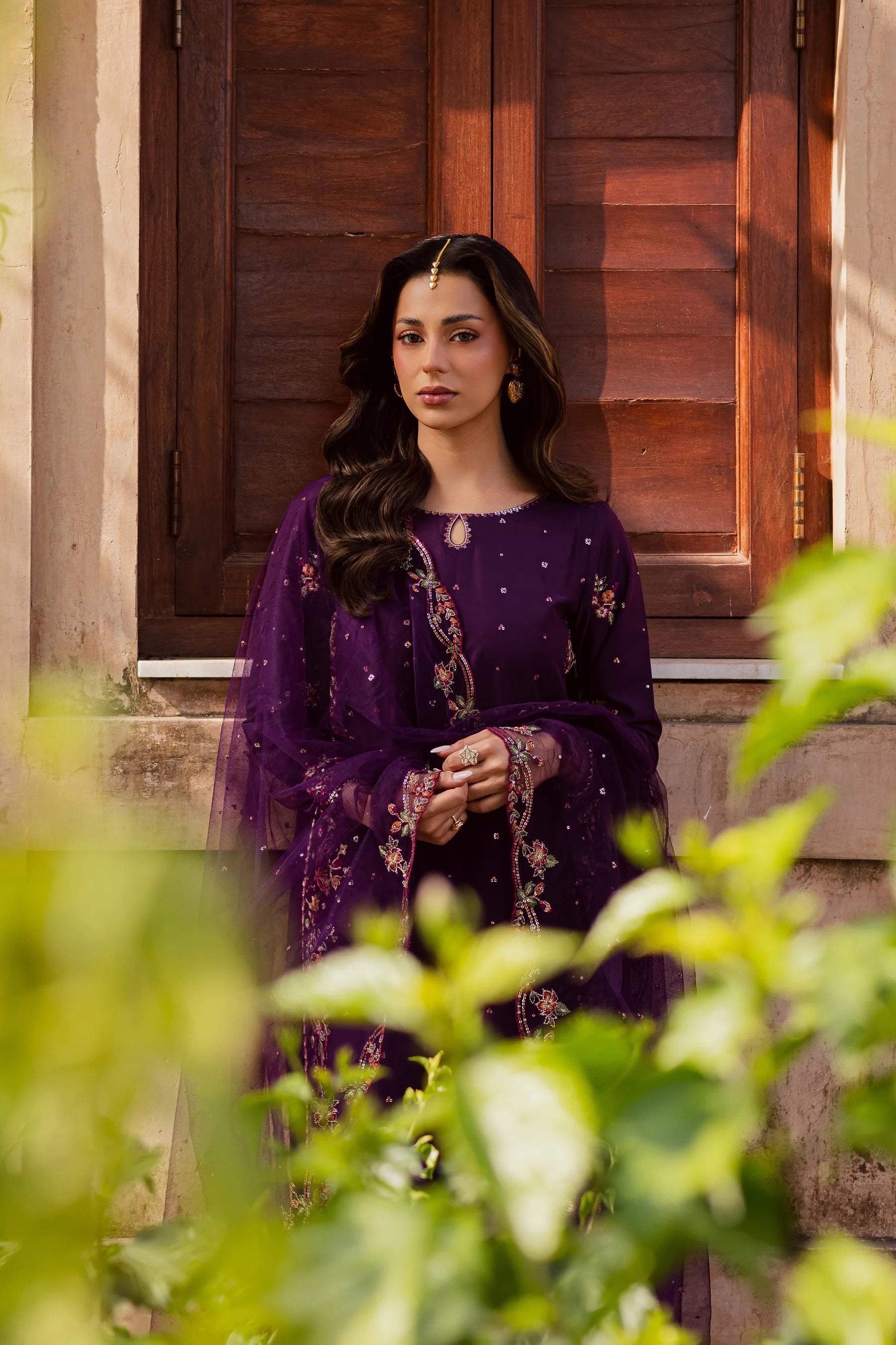Best Selling - Pink Lavender 3Pc Festive Embroidered Dress
