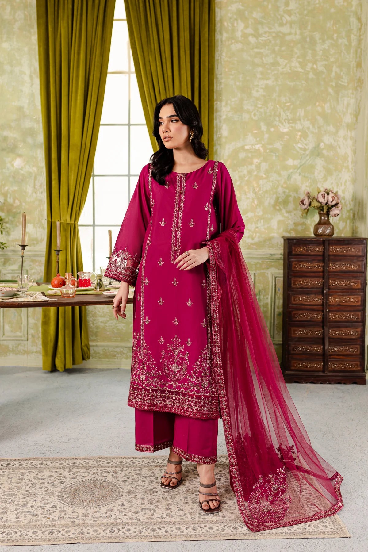 Winter - Best Selling - Polo 3Pc Embroidered Dress