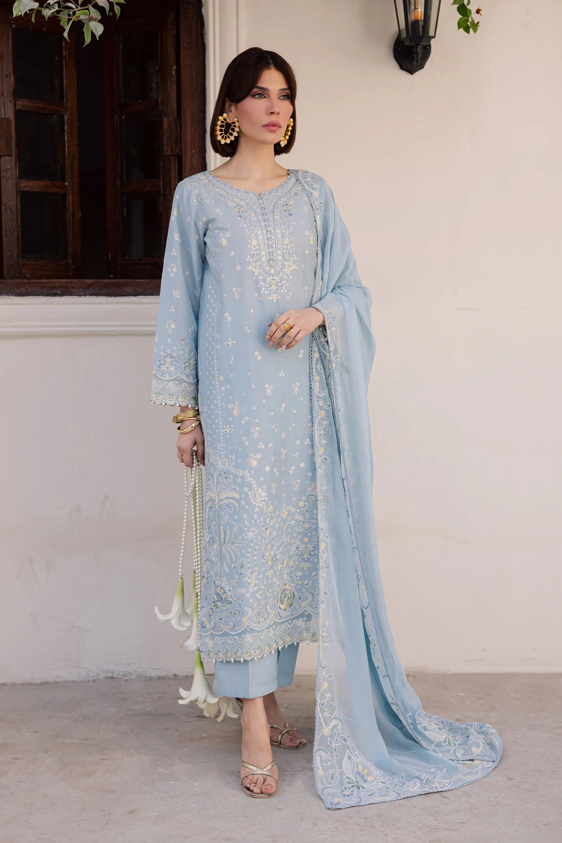 Best Selling - Prague 3Pc Festive Embroidered Dress