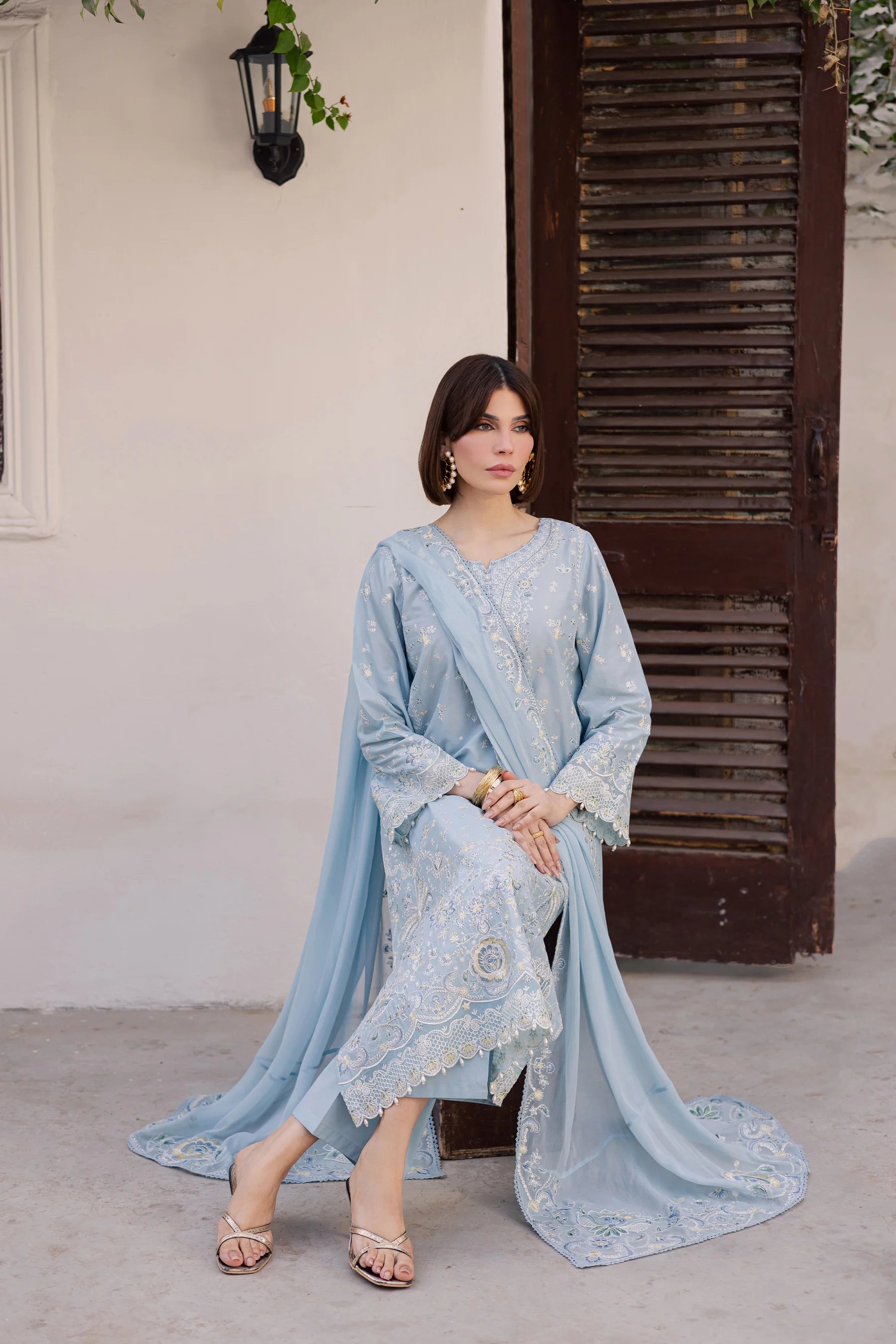 Best Selling - Prague 3Pc Festive Embroidered Dress