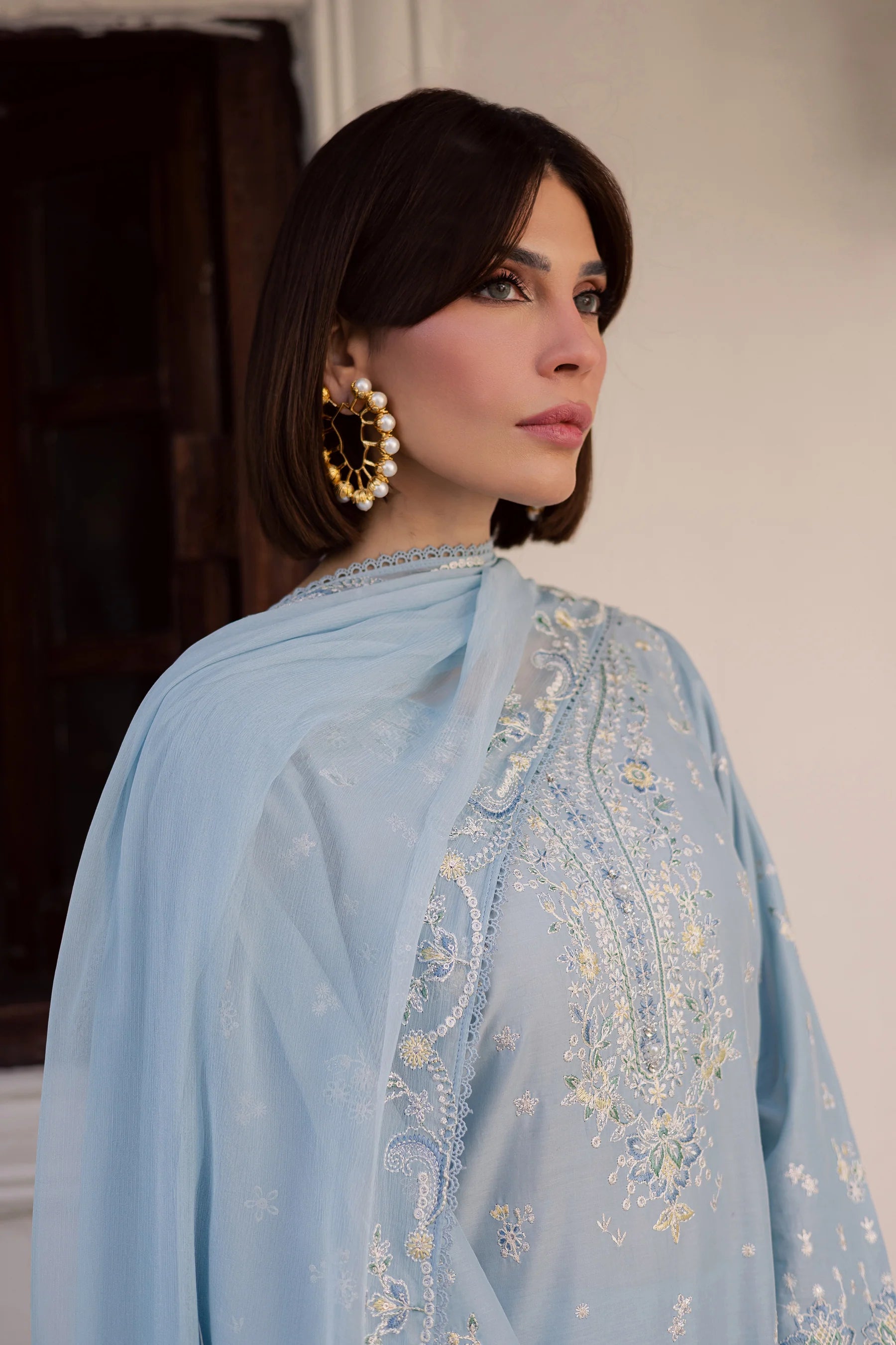Best Selling - Prague 3Pc Festive Embroidered Dress