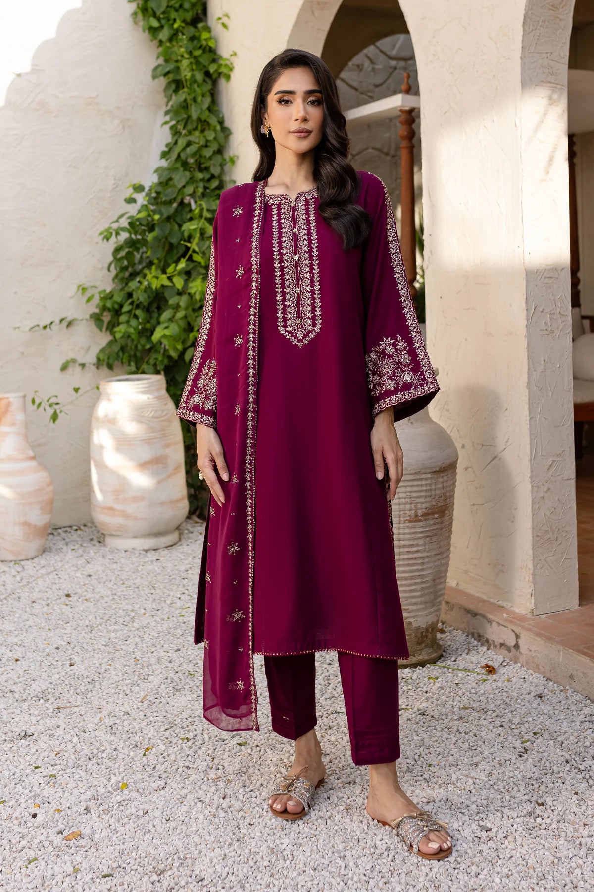 Best Selling - Saaya 3Pc Embroidered Dress