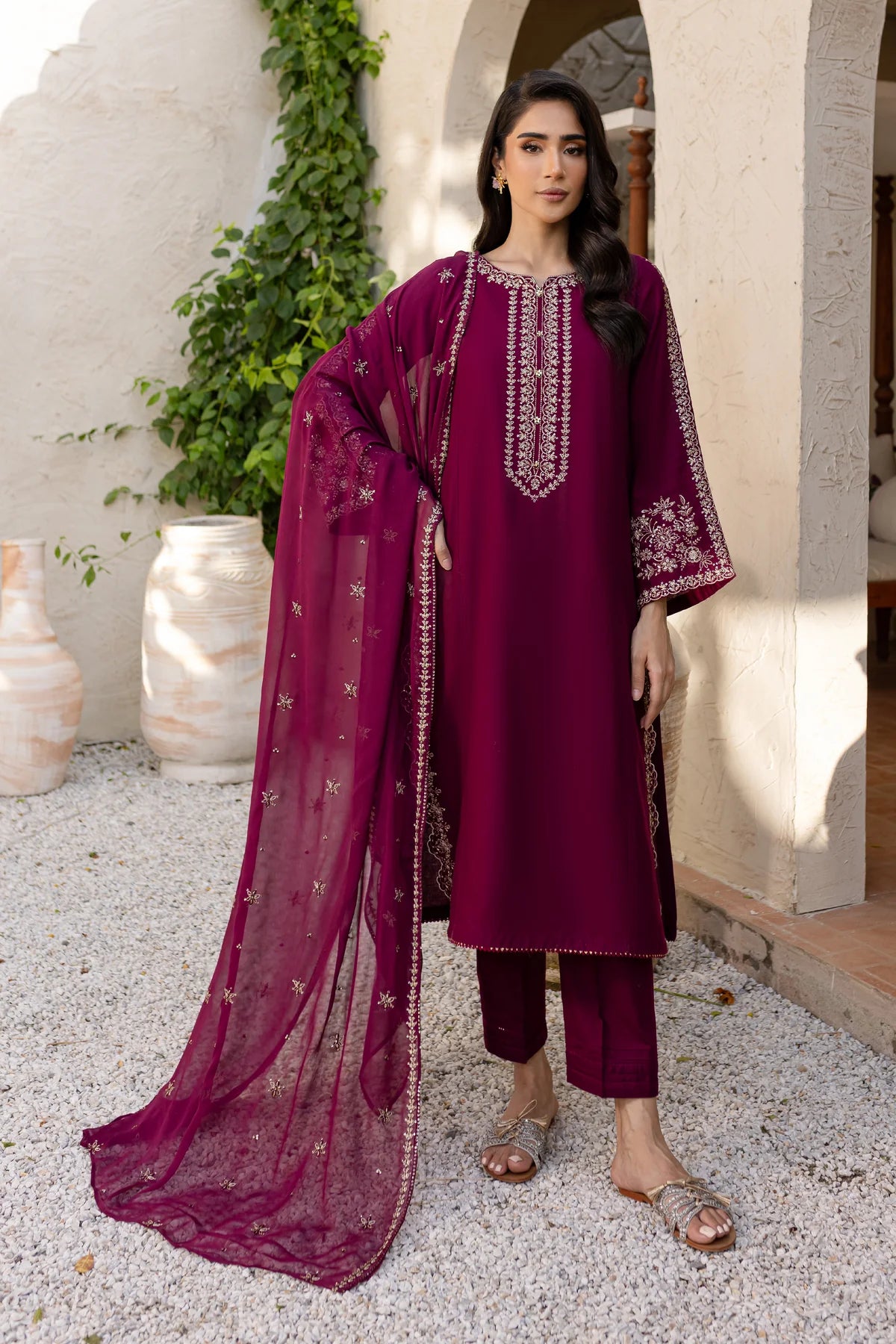 Best Selling - Saaya 3Pc Embroidered Dress