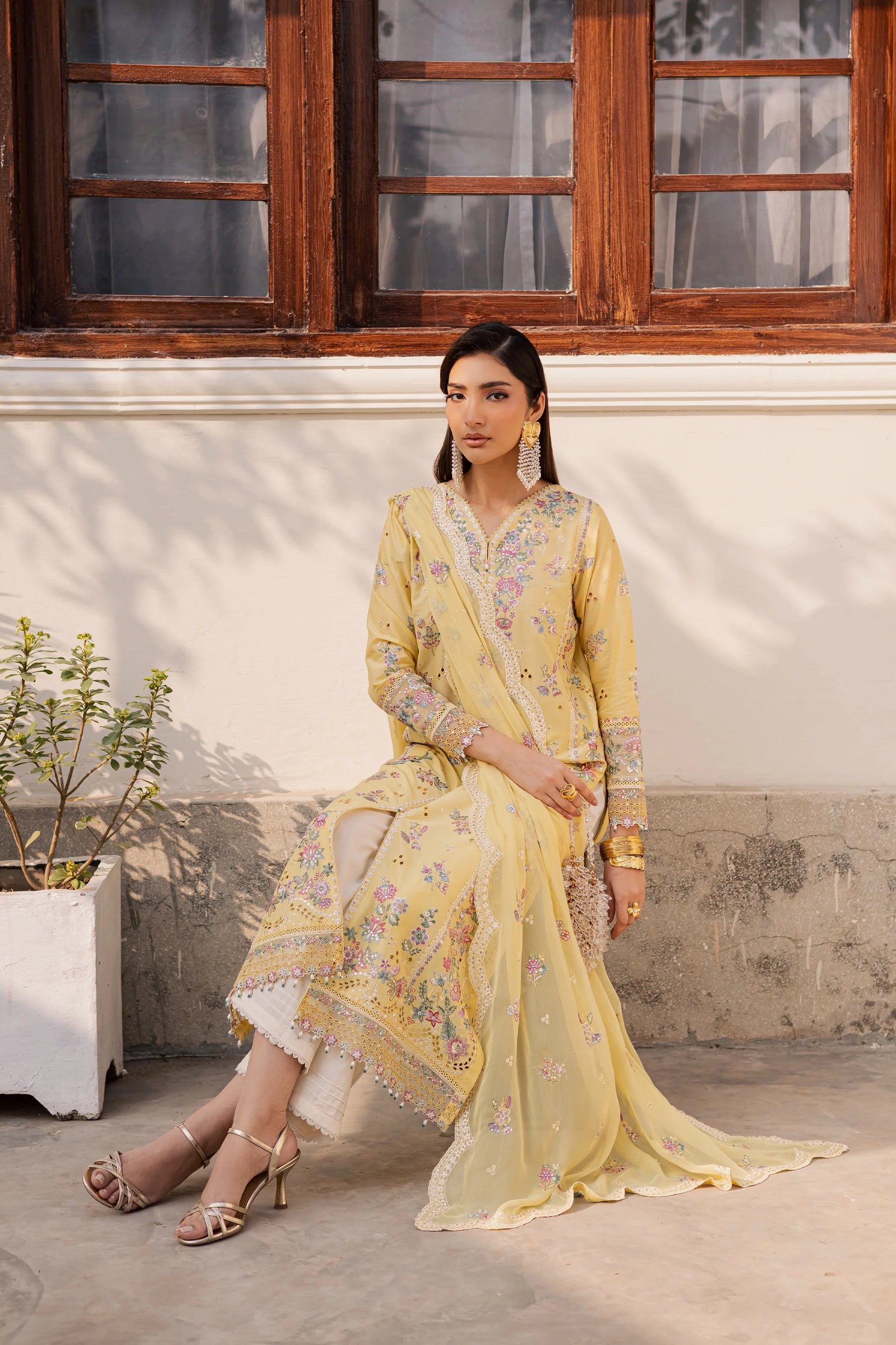 Best Selling - Sundip 3Pc Festive Embroidered Dress